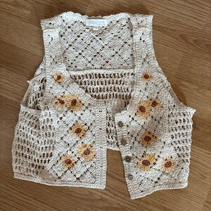 Rebellion Cream Crochet Top